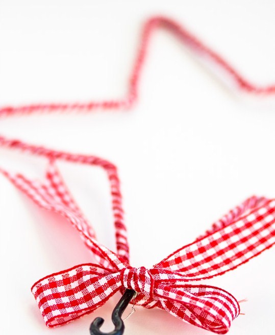 homemade star Christmas decoration