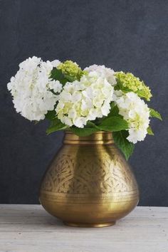 Hand-etched brass va