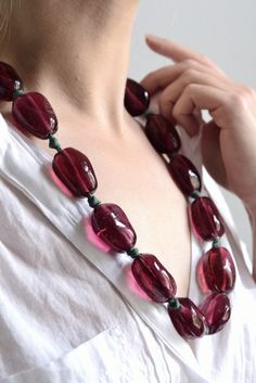 Glass Bead Necklace