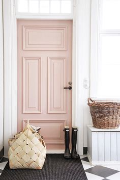 Rose quartz door