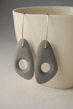 Gray Earrings Porcel