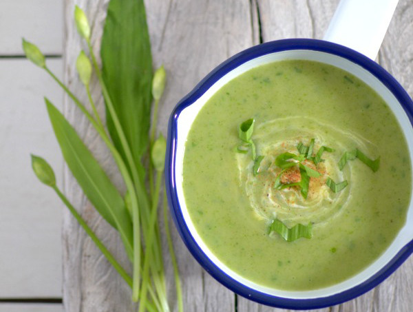 Nettle and wild garlic soup recipe Decorator's Notebook blog