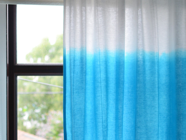 dip dye curtains how to guide DIY