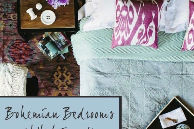 Bohemian bedroom ideas Decorator's Notebook blog