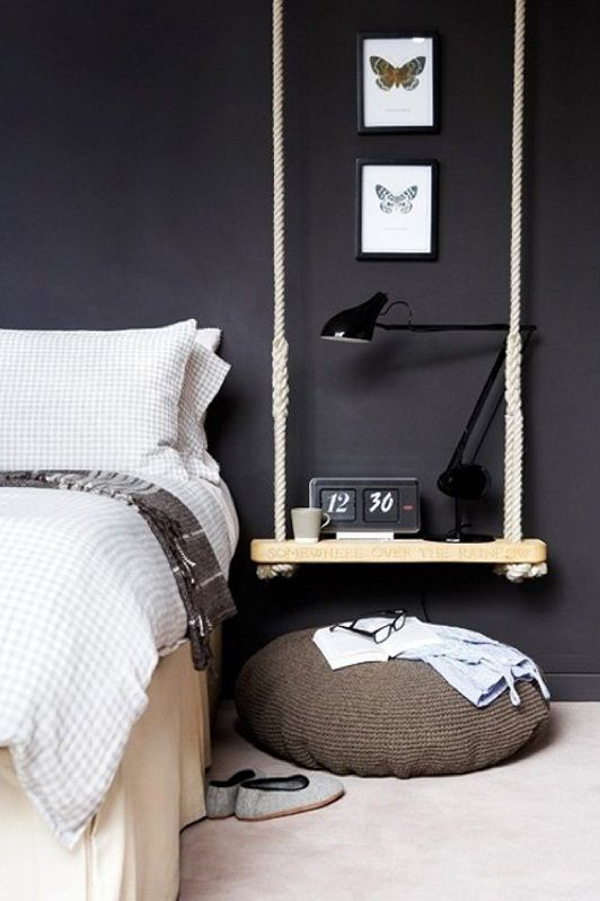 Hanging bedside table
