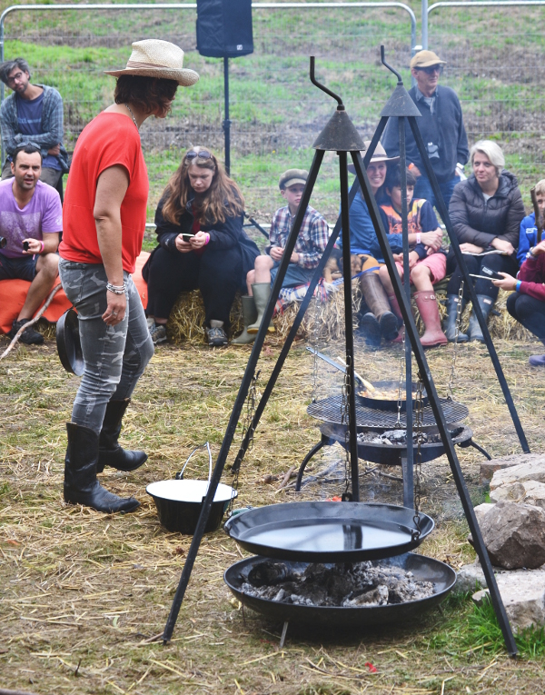 Good Life Experience festival outdoor cooking