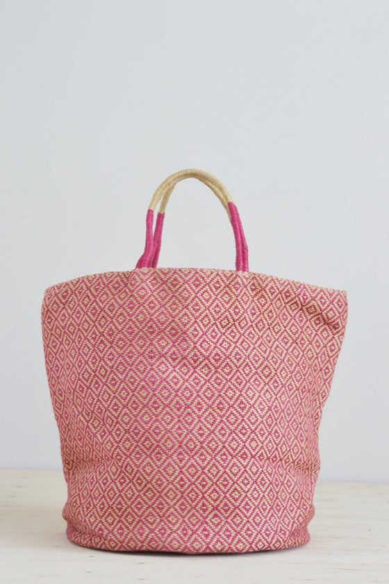 Jute bag: Pink diamonds - Bags - Decorator's Notebook