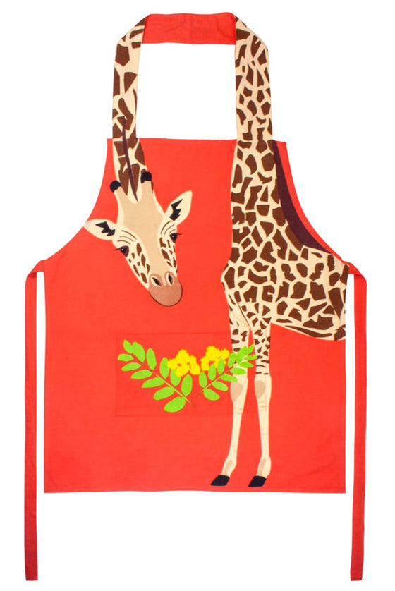 Fair Trade Cotton Apron, Giraffe