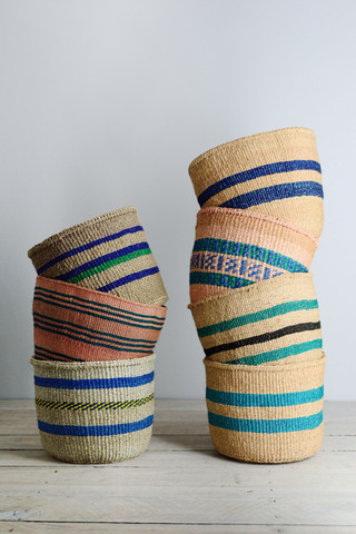 Kenyan basket: Blue Collection