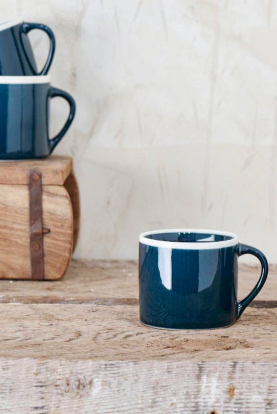 Dark Teal Datia Mug -Set of 2