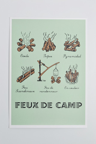 Campfire screen print A2