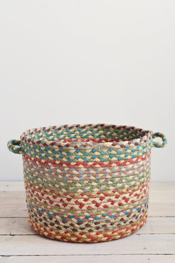 Braided utility basket: Carnival - Baskets and Storage - Decorator's Notebook