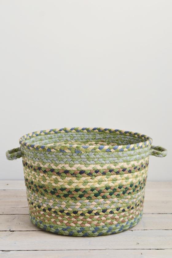 Braided utility basket: Mint green - Baskets and Storage - Decorator's Notebook