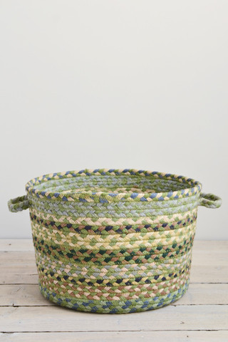 Braided utility basket: Mint green
