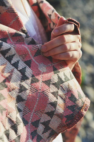 Honeycomb throw: rose pink