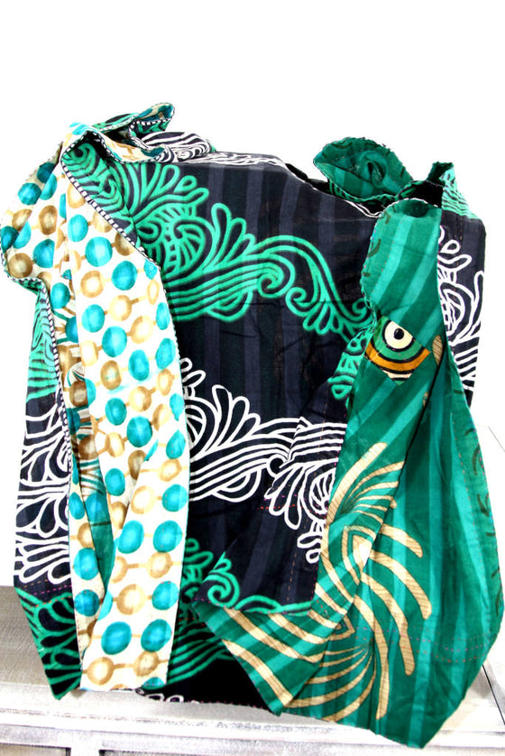 Kantha Vintage Cotton Shawl