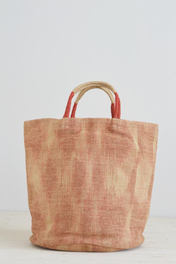 - Jute bag: Red ikat - Bags - Decorator's Notebook