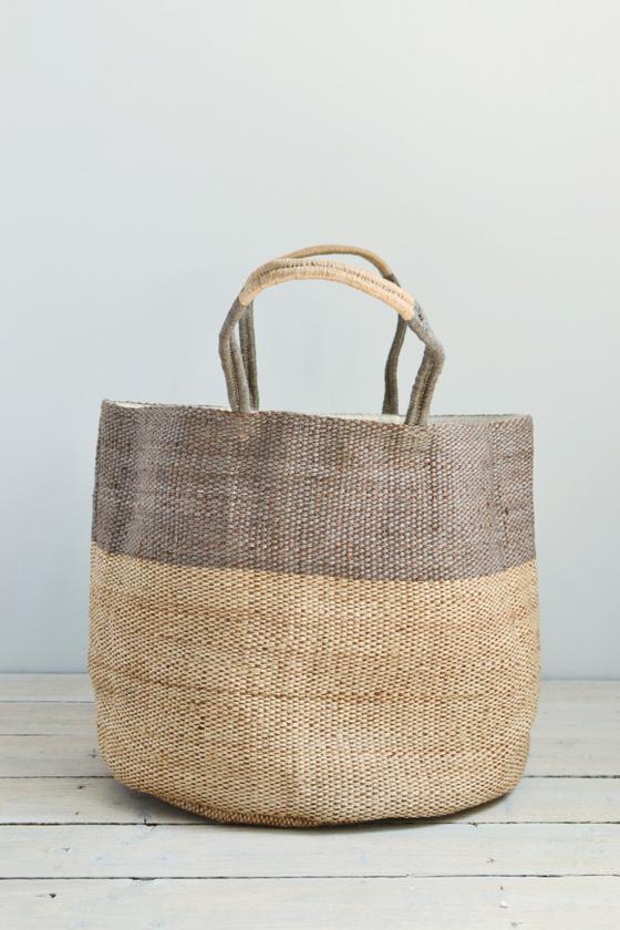 Jute bag: Grey top - Bags - Decorator's Notebook
