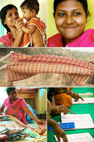 Kantha quilt medium: 23 by Munni