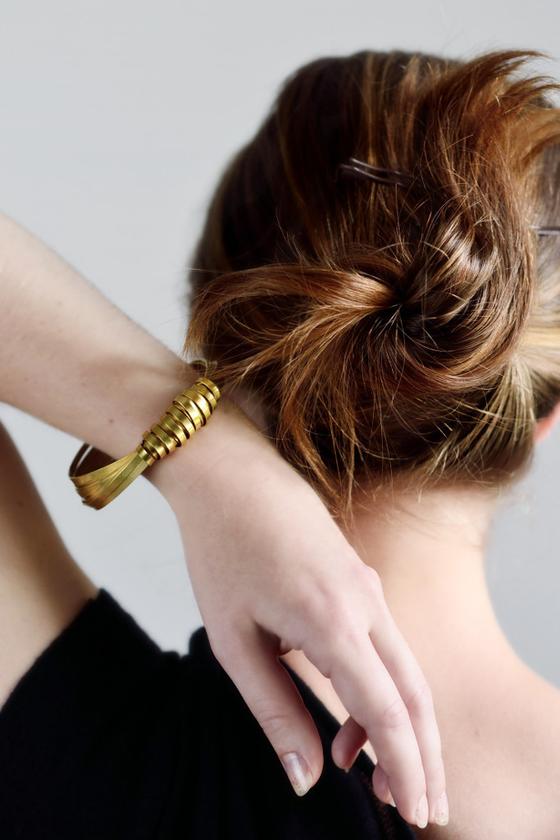 Brass Ribbon Bangle